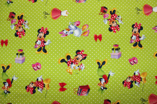 Jersey Minnie Mouse grün (10 cm)